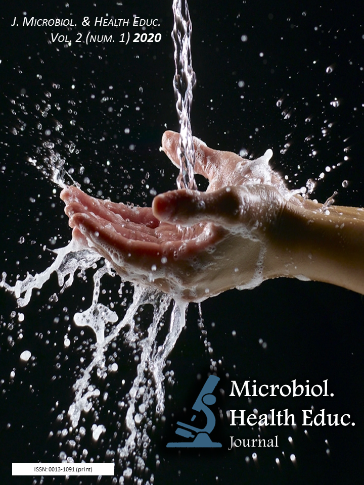 Cover of the Journal of Microbiology and Health Education Volume 2, number 1, year 2020